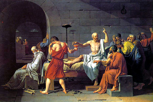 The Death of Socrates (1787), by Jacques-Louis David      